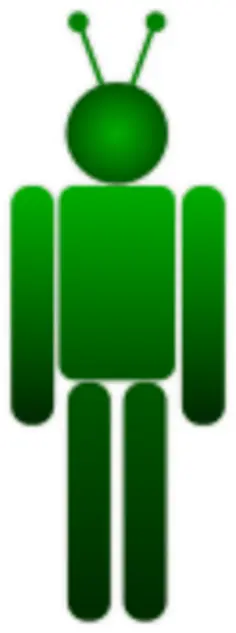 Vector graphics of humanoid robot