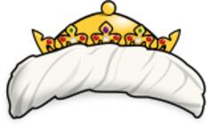Vector illustration of oriental crown