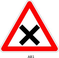 You do not have priority traffic warning sign vector image