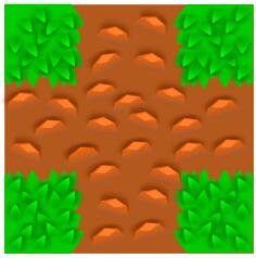 Grass tile pattern for computer game vector clip art