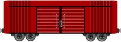 Train waggon vector image