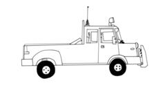 Truck vector drawing