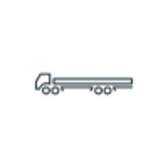 Vector illustration of towing vehicle symbol
