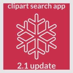 Vector graphics of idea for clipart search app