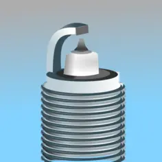Spark plug icon vector image