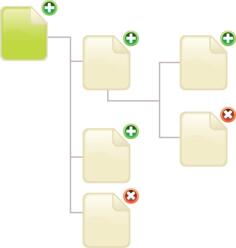 Vector image of file structure diagram