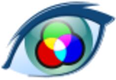 Vector graphics of multi color sign icon