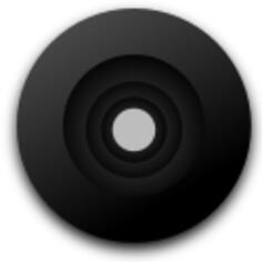Vector drawing of camera objective lens