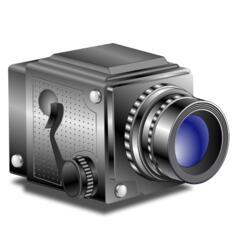 Vector clip art of classic old style manual photography camera