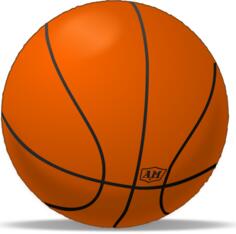 Basketball sport playing ball vector clip art