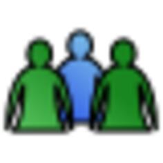 Group of people in a team icon vector graphics