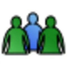 Group of people in a team icon vector graphics