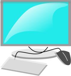 Mac like computer configuration vector image