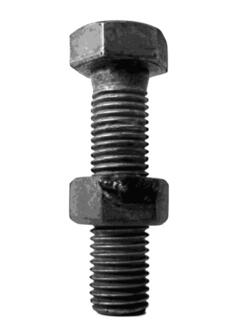 Vector graphics of photorealistic nut and bolt