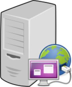 Terminal server vector clip art