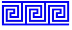 Greek key art vector image