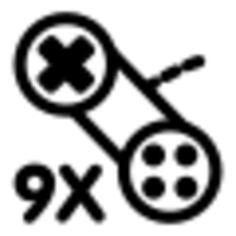 Black and white KDE icon vector graphics