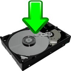 Download to HDD icon vector image