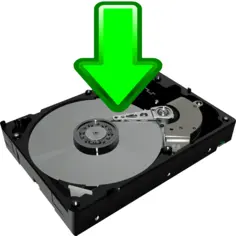 Download to HDD icon vector image