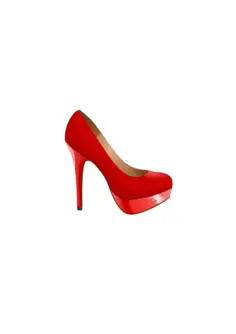 Red shoes vector image