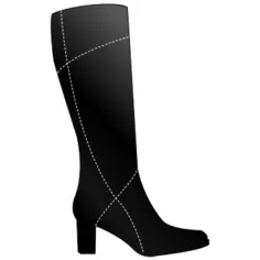 Vector graphics of simple boots for women