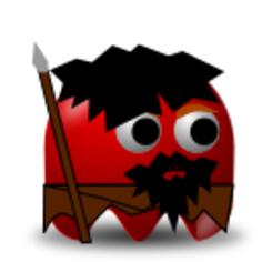 Ice Age hunter padepokan vector illustration