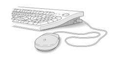 Vector illustration of keyboard Apple mouse