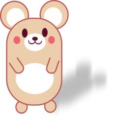 Vector drawing of a mouse