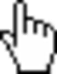 Vector clip art of finger as mouse pointer