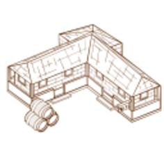 Vector clip art of role play game map icon for a tavern