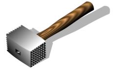 Meat hammer vector image