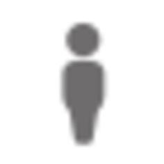 Vector illustration of simple man or person silhouette icon