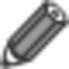 Grayscale pencil icon vector illustration