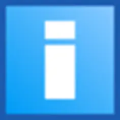 Blue alert warning icon vector clip art