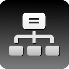 Computer cluster icon vector graphics