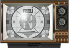 Old television set vector image