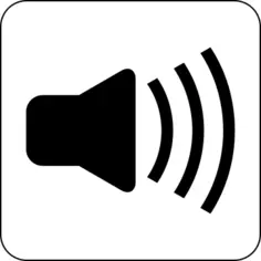 Vector image of sound loudspeaker icon