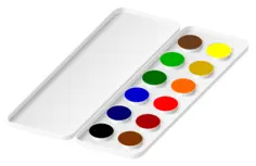 Vector drawing of watercolors