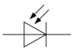 IEC photodiode symbol vector drawing