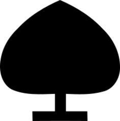 Spade playing card symbol vector illustration