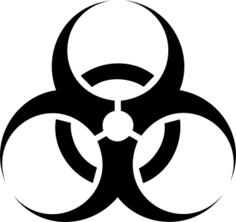 Vector illustration of international biohazard symbol