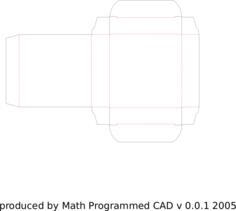 Shoe box cutout template vector image