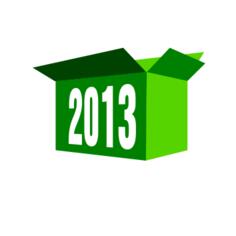 2013 green box vector clip art