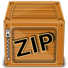 Vector graphics of wooden box with zipper