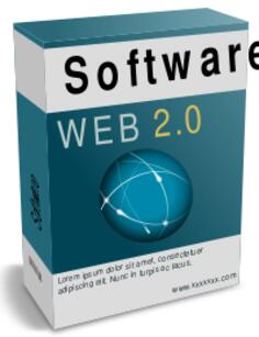 Web 2.0 software box vector image