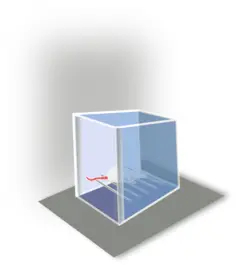Conditioning box vector drawing