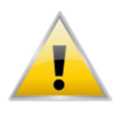 Glossy triangular warning sign vector clip art