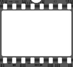 Vector image of blank film strip