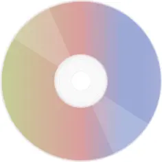 CD with a rainbow reflective side vector illustration