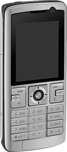 Vector image of mobile phone with keypad